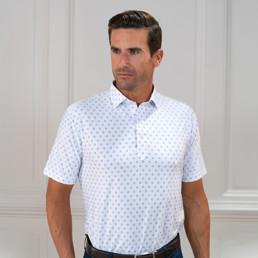 Featherweight Flex Polo Oracle White