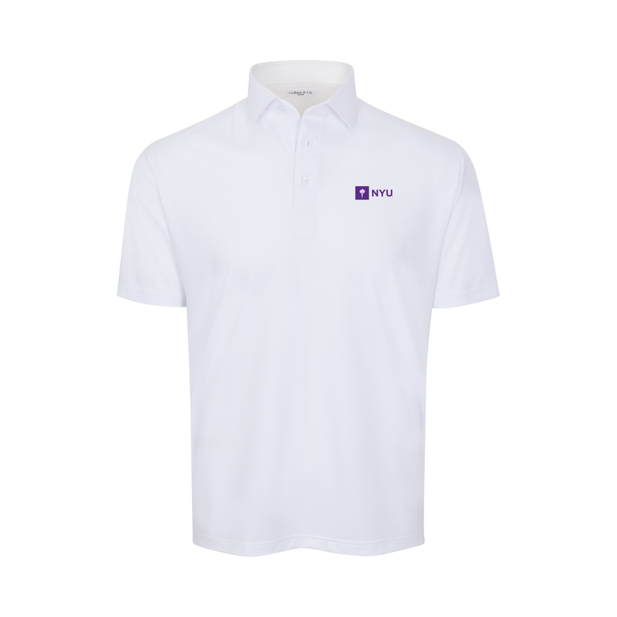 New York University Featherweight Flex Polo White