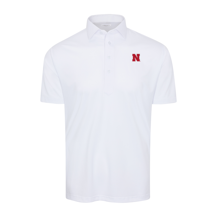 Nebraska Semi-Spread Collar Polo White