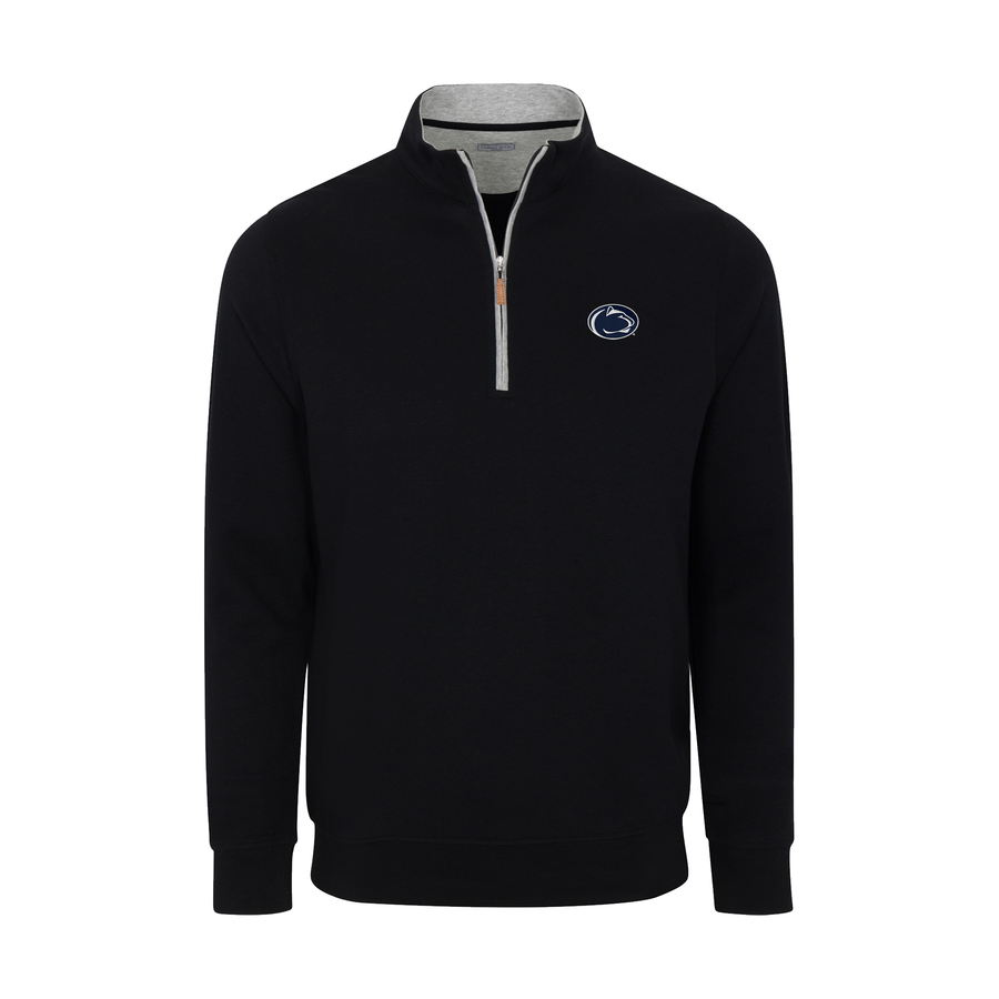 Penn State Black Heather Cloud Cotton Quarter Zip Pullover