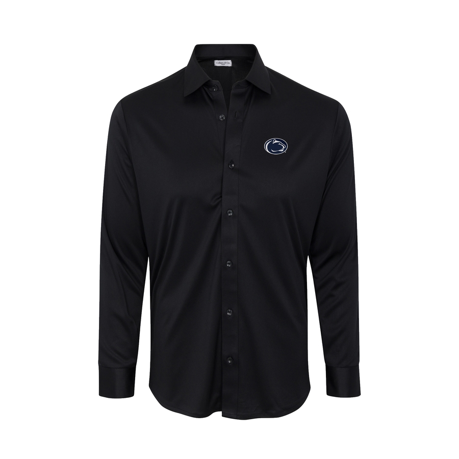 penn state dress shirt Penn State Leeward White Solid Dress Shirt