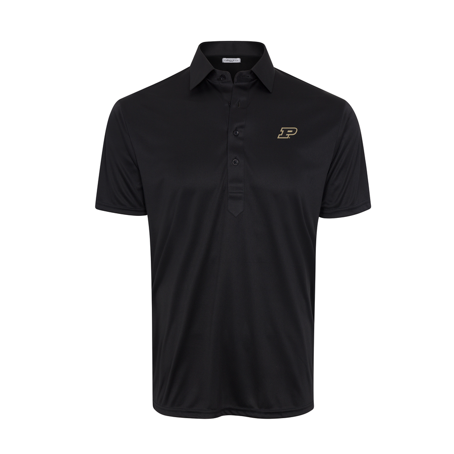 Purdue Semi-Spread Collar Polo Black