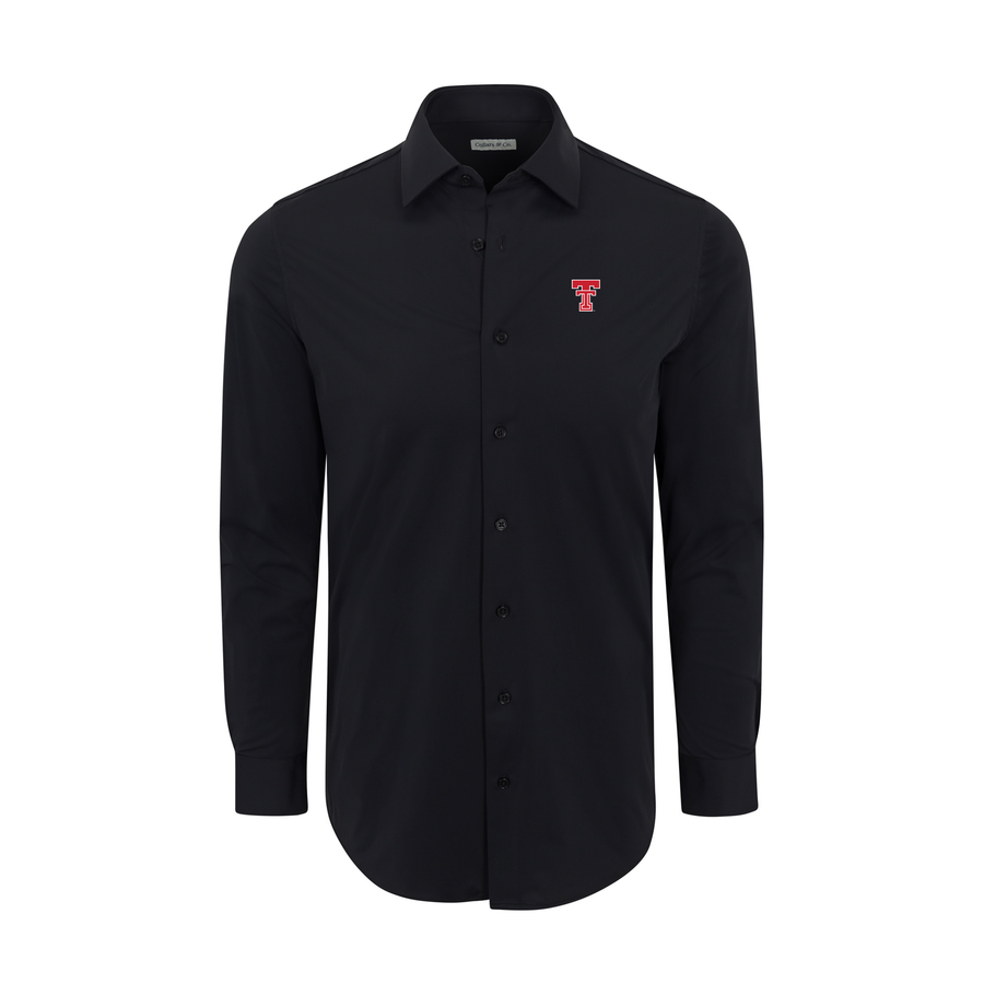 Texas Tech Apex Performance Dress Shirt Black – Collars & Co.