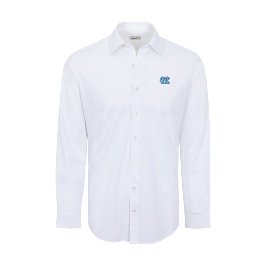 North Carolina Apex Performance Dress Shirt White