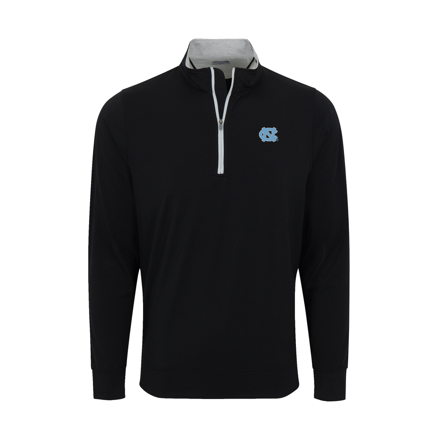 North Carolina Black Heather Cloud Cotton Quarter Zip Pullover