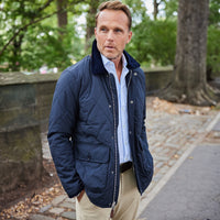 Middleburg Quilted Field Jacket Navy – Collars & Co.