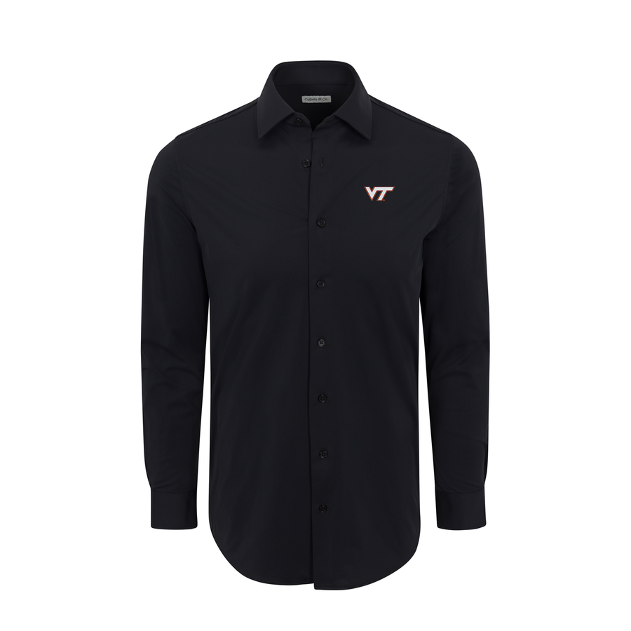 Virginia Tech Apex Performance Dress Shirt Black