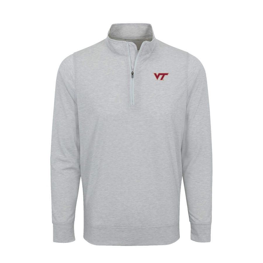 Virginia Tech DriRelease® Performance Pullover Light Grey