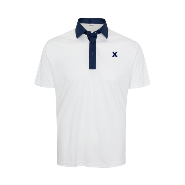 完売品　REGULAR COLLARS POLO Mサイズ Xavier Semi-Spread Collar Polo Austin White with Navy Accent