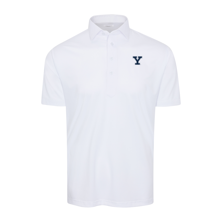 Yale Semi-Spread Collar Polo White