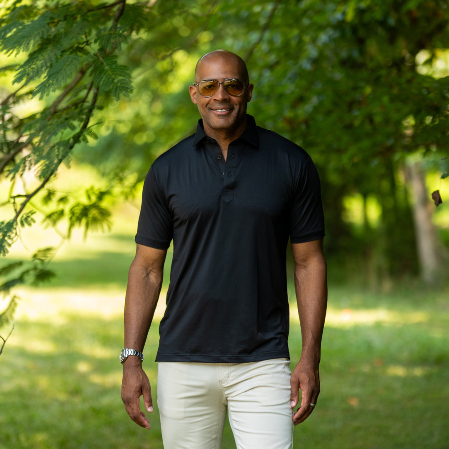 Featherweight Flex Polo Black