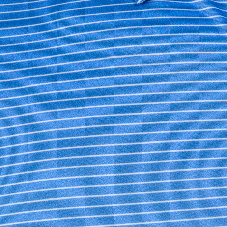 Featherweight Flex Polo Beckett Blue with White Stripe