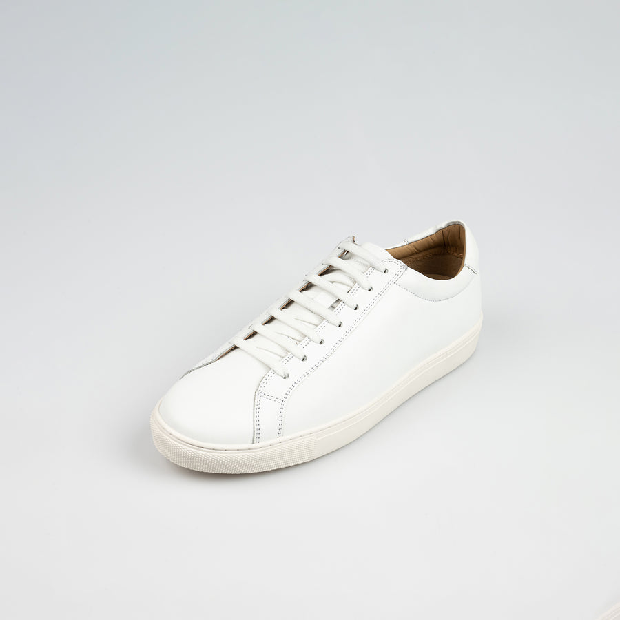 White Leather CEO Sneaker