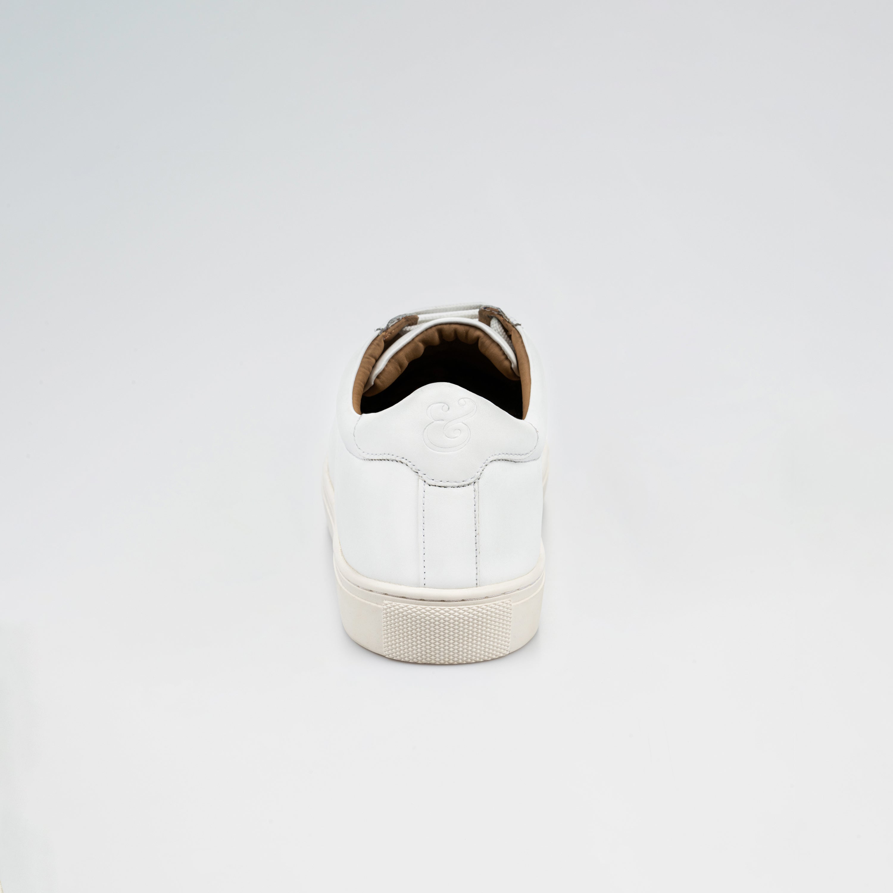 White Leather CEO Sneaker – Collars & Co.