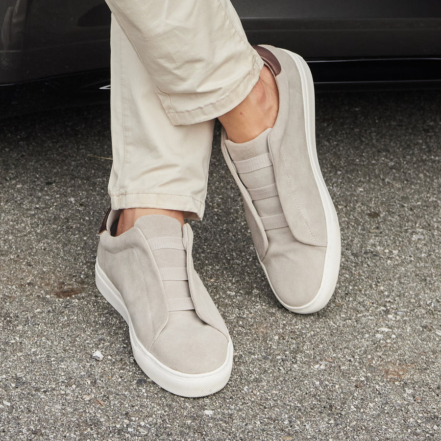 Sorrento Sneaker Grey Suede – Collars & Co Sorrento Sneaker Grey Suede – Collars & Co