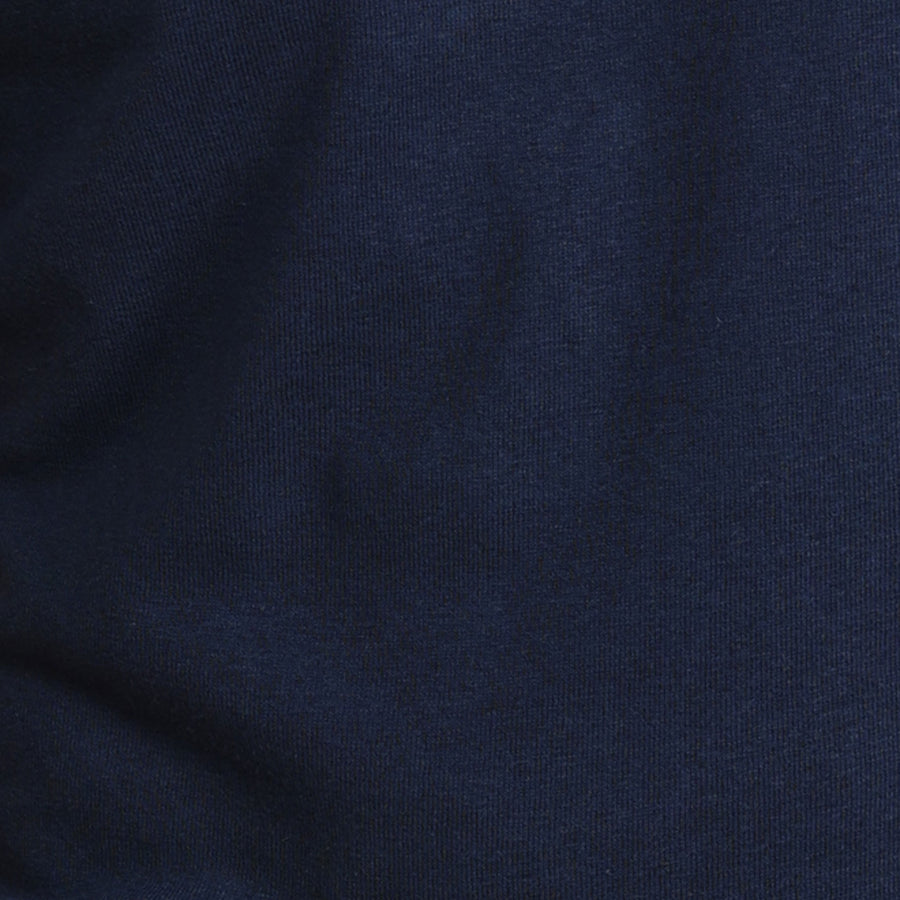 Toscano Cotton & Linen Polo Navy