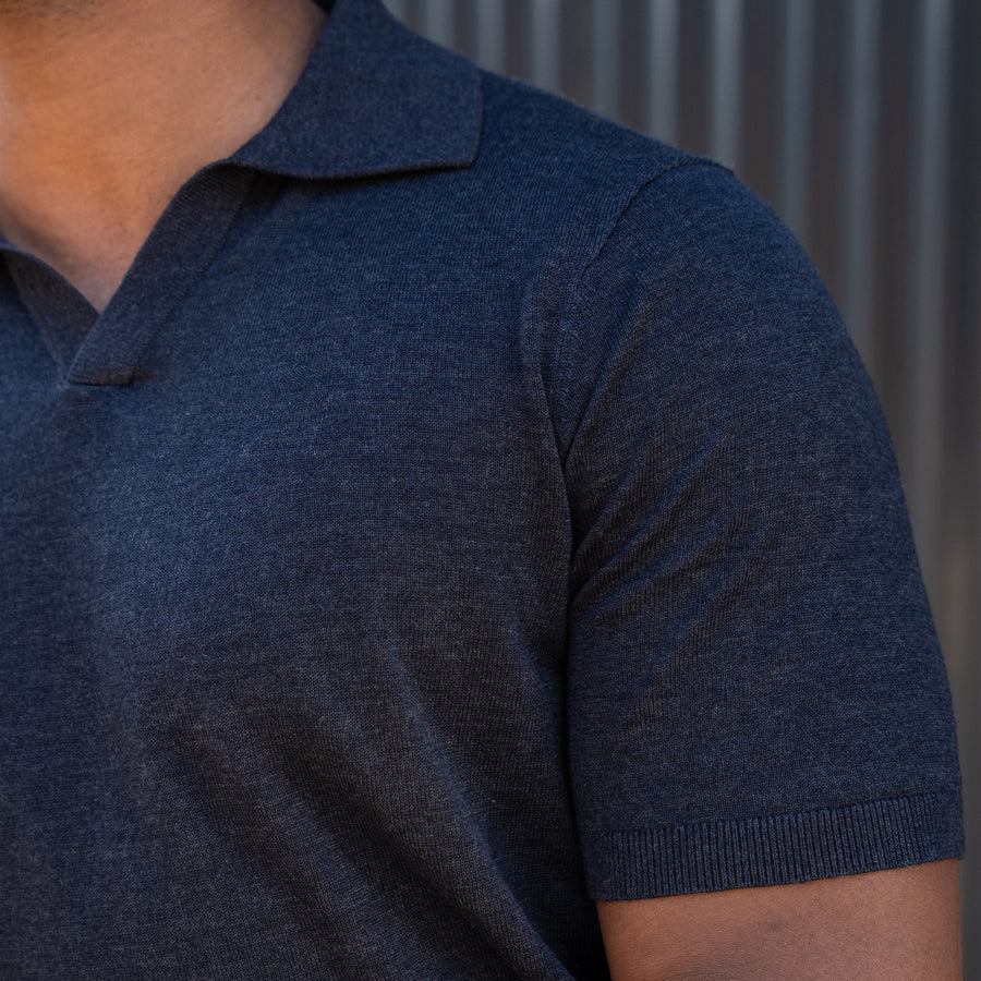 Ravello Summer Weight Linen Blend Polo Navy – Collars & Co.