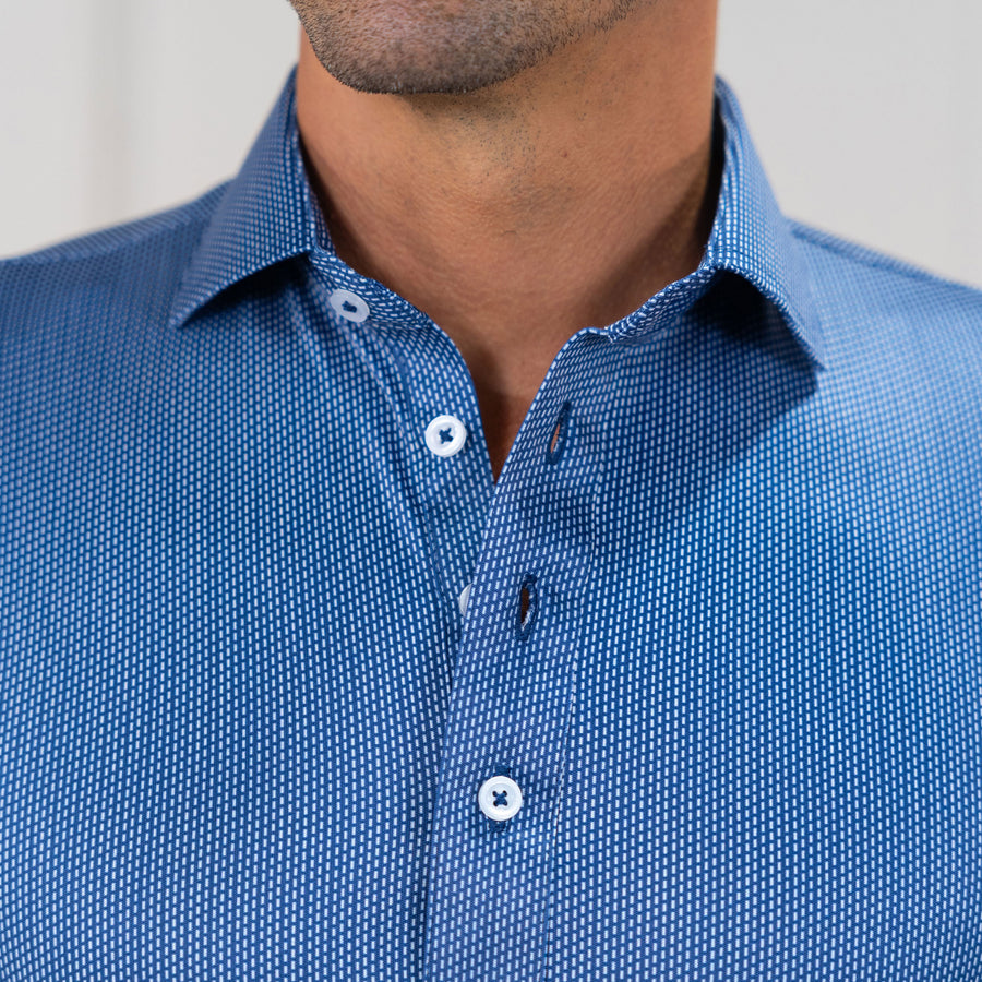 Semi-Spread Collar Polo Monroe Navy