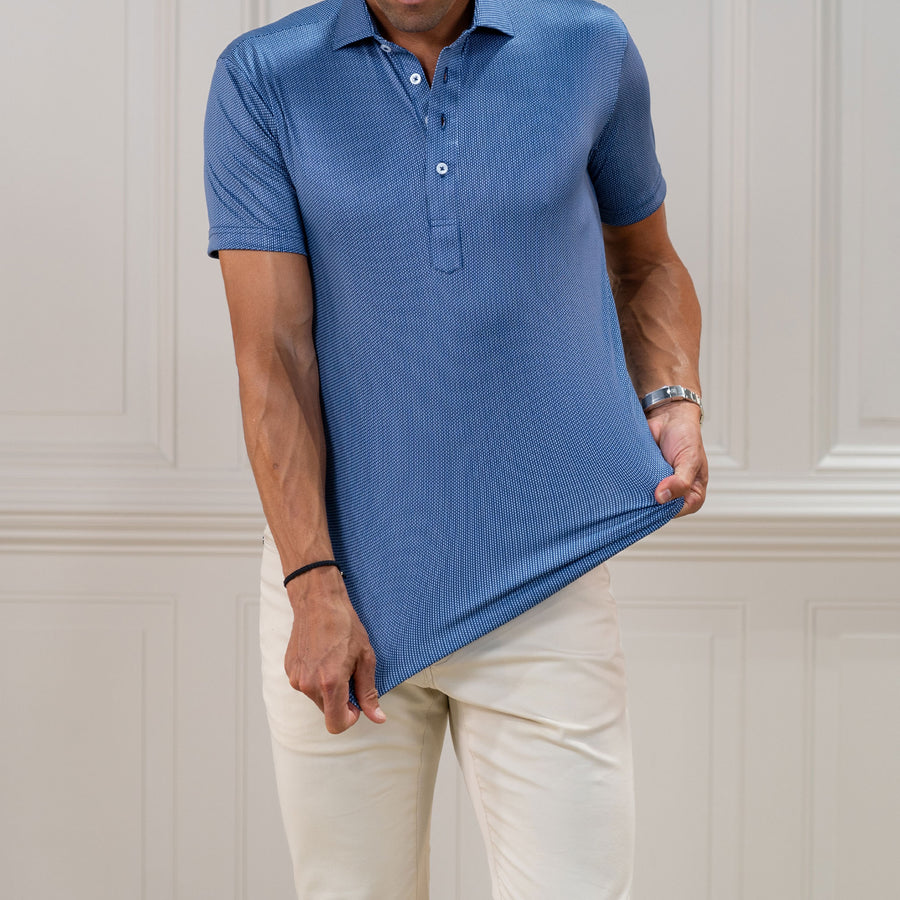 Semi-Spread Collar Polo Monroe Navy