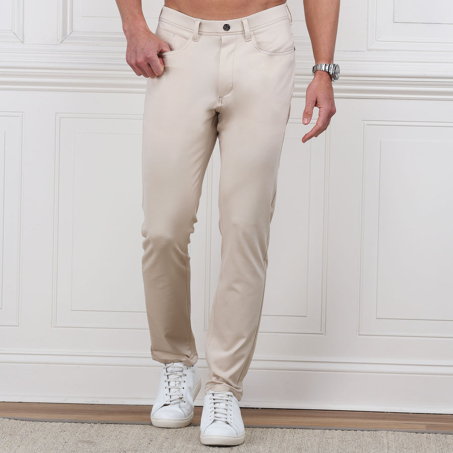 Velocity Pull-On Performance Pants Stone