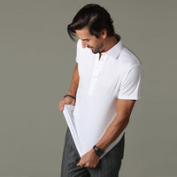 Semi-Spread Collar Polo White Original