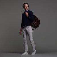 新品入荷 Red Tribeca Polo Collar Semi-Spread and Gingham Blue トップス