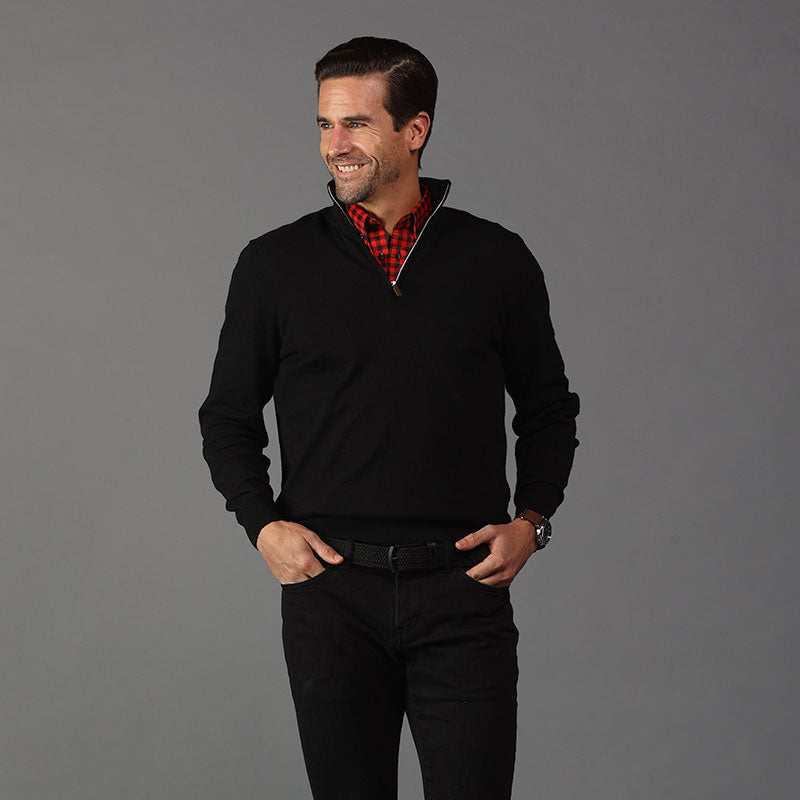 Oxford Button Down Collar Polo Red and Black Gingham