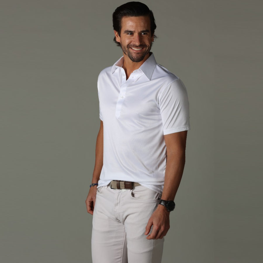 Cashmere And Cotton Blend Short-Sleeved Polo - Ready-to-Wear