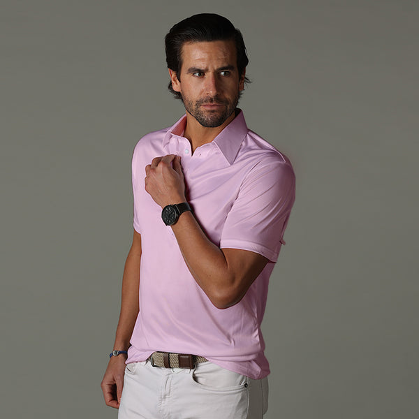The Original Dress Collar Polo Pink S / Pink The Original Dress Collar Polo Pink S / Pink