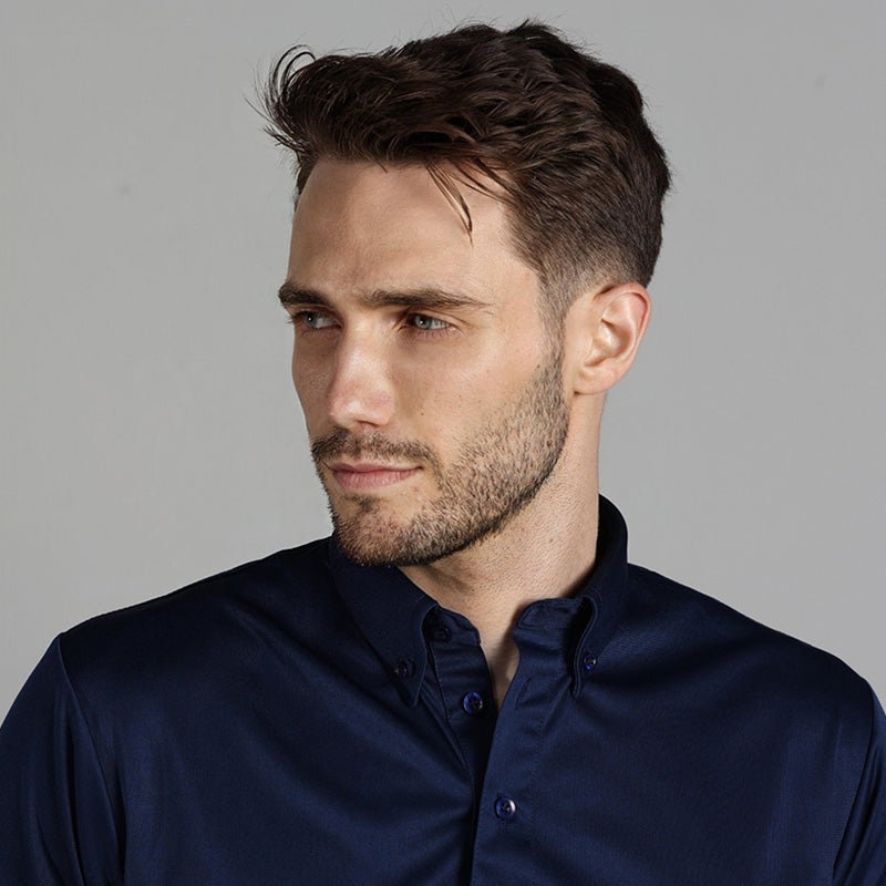 Oxford Button Down Collar Polo Navy Blue – Collars & Co.