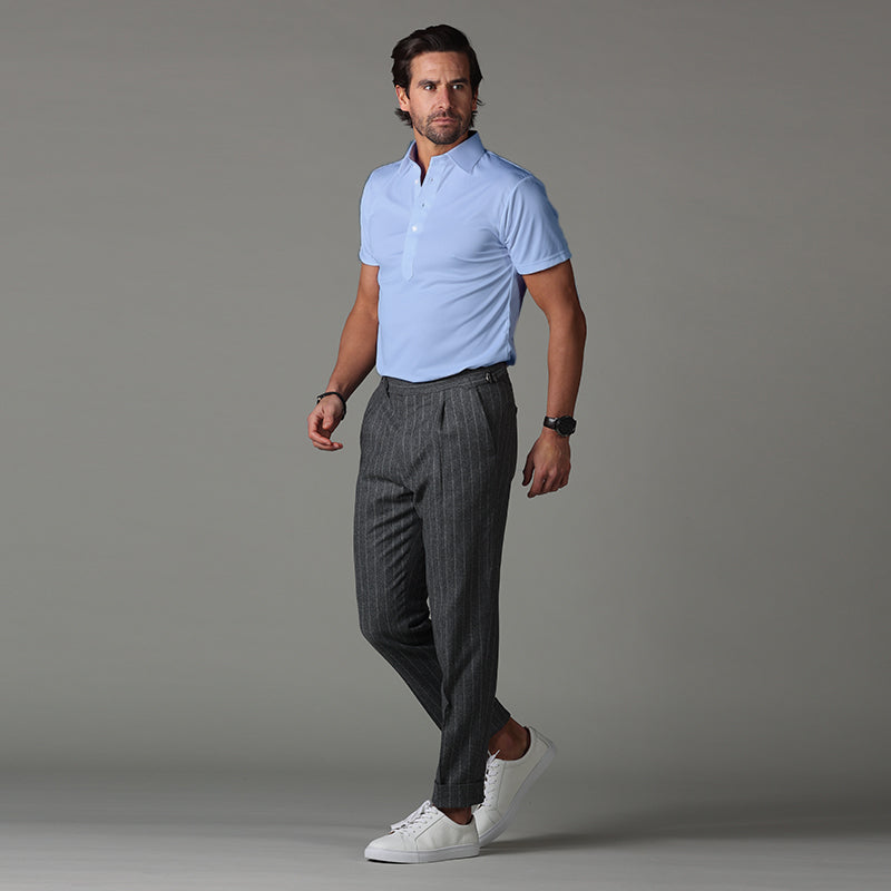 grey pants blue dress shirt The Best Dress Shirt Color To Match With Grey Pants And Why