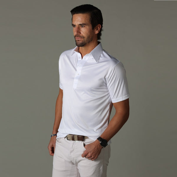 White Mini Dress Shirt Long Sleeve Ruffle Thin Bondage Belt Polo