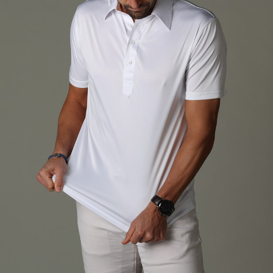 The Original Dress Collar Polo White Relaxed / S The Original Dress Collar Polo White Relaxed / S